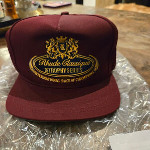 Rhude Maroon Trophy Series Hat NWT